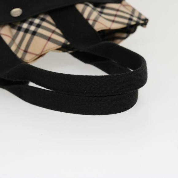 BURBERRY Nova Check Hand Bag Canvas Black Auth yb007 - Picture 7 of 16